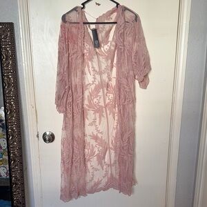 Vince Camuto Blush Lace Kimono